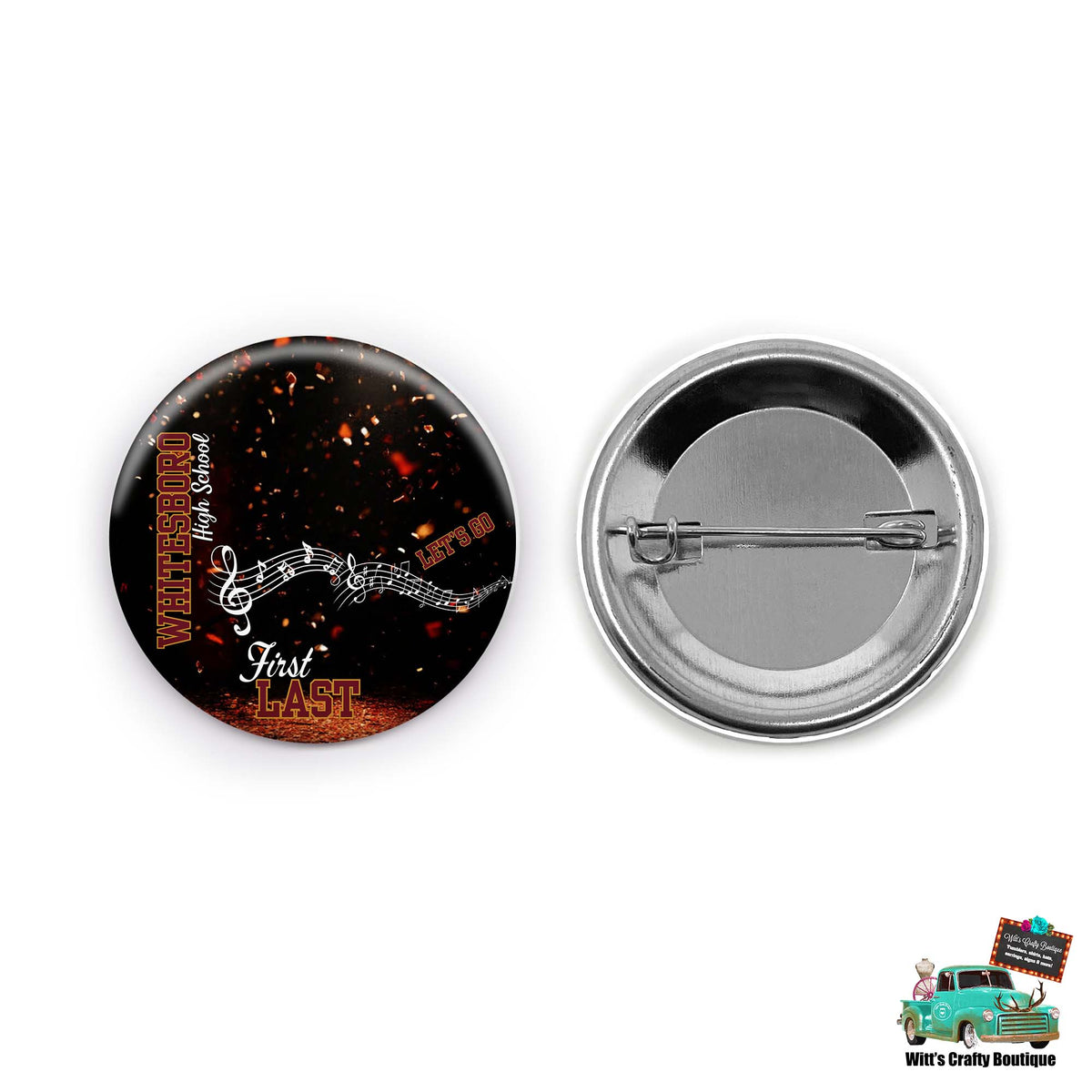 Whitesboro Bearcat Band Button