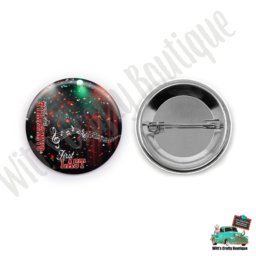 Gainesville Leopards Band Button