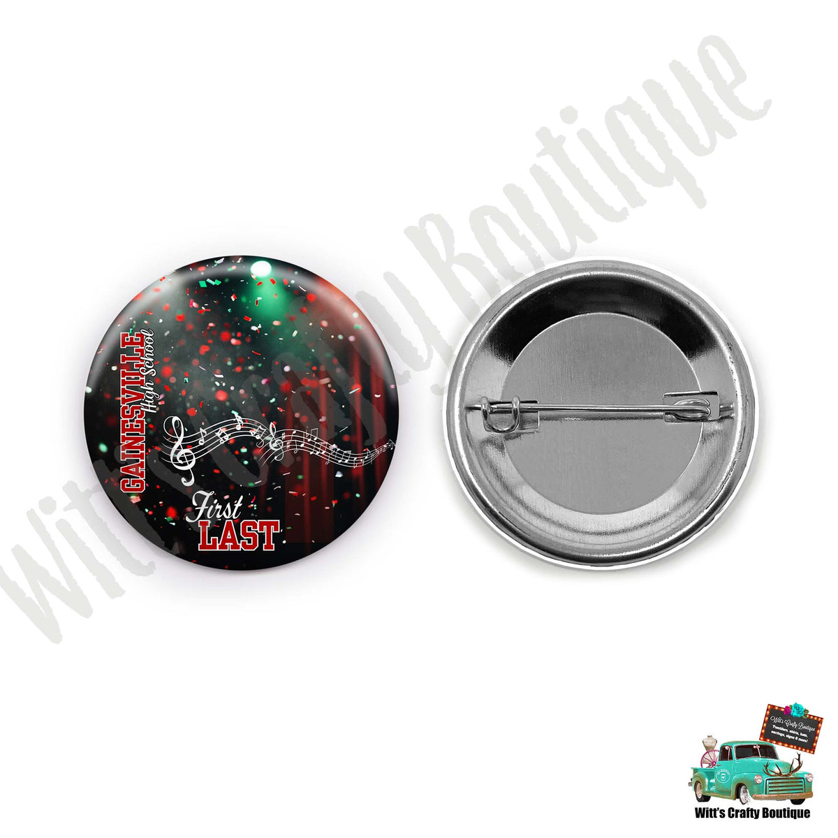 Gainesville Leopards Band Button