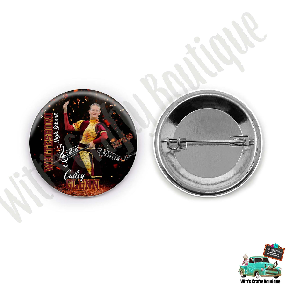 Whitesboro Bearcat Band Button