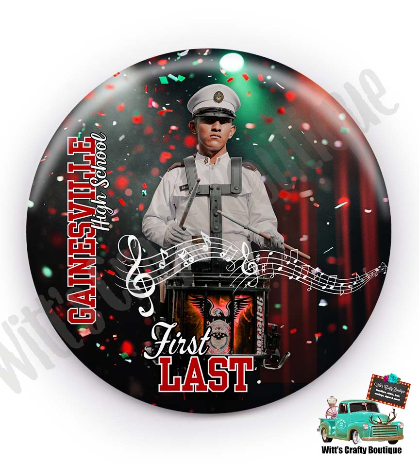 Gainesville Leopards Band Button