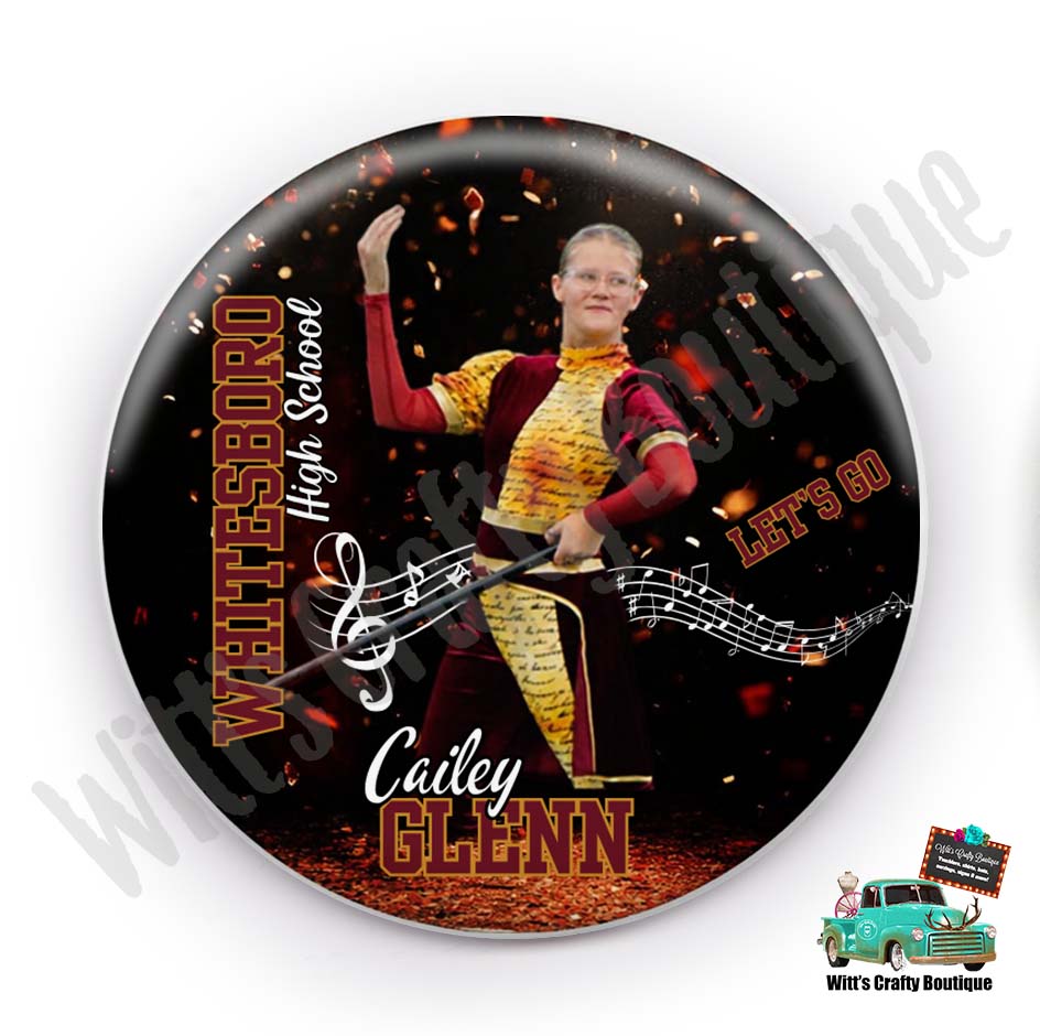 Whitesboro Bearcat Band Button